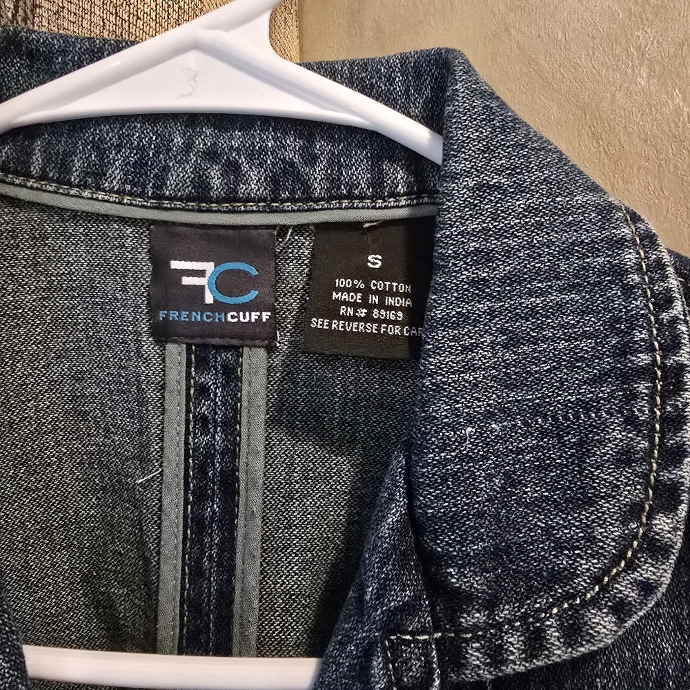 French Cuff Denim Jacket
